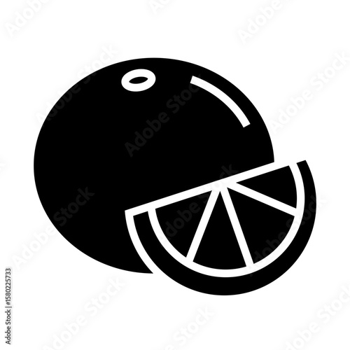 orange fruit icon design	