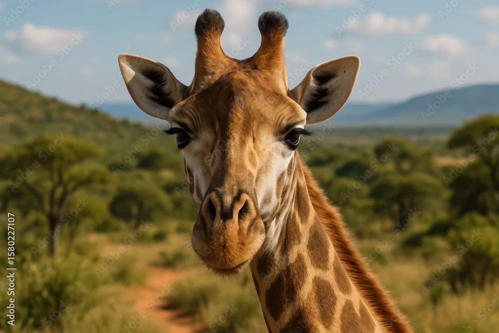 Fototapeta premium A Serene Moment Captured on the Savanna