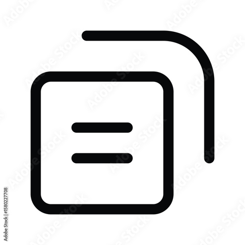 Outline copy icon to duplicate, clone, or paste content