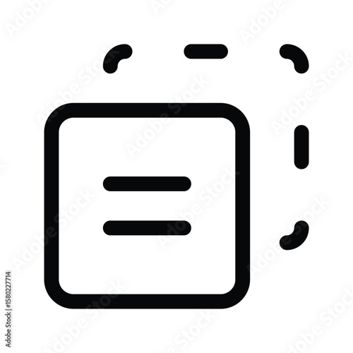 Outline copy icon to duplicate, clone, or paste content
