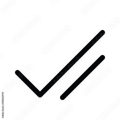 Outline checklist icon to check, verify, or confirm tasks