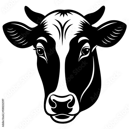 cow head vector