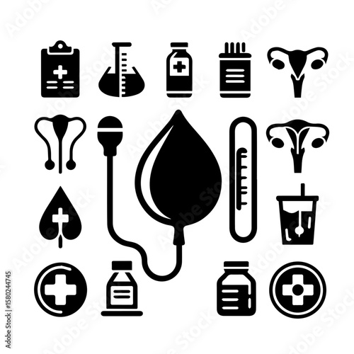 set of medical icons set  