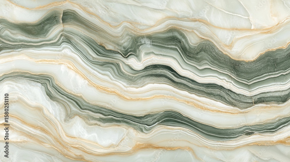 Obraz premium Abstract marbleized design with flowing lines.