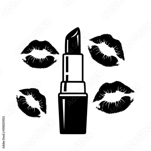 lipstick and lip prints
