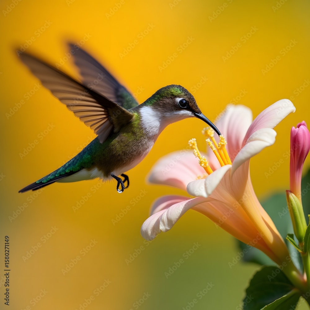 Fototapeta premium hummingbird on a flower