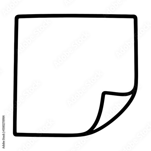 Simple blank note illustration vector