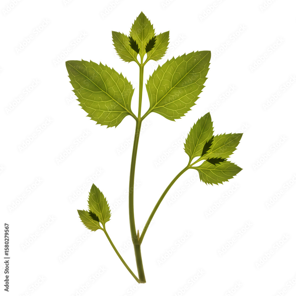 Fototapeta premium Lamium Galeobdolon: Botanical Illustration of Yellow Archangel