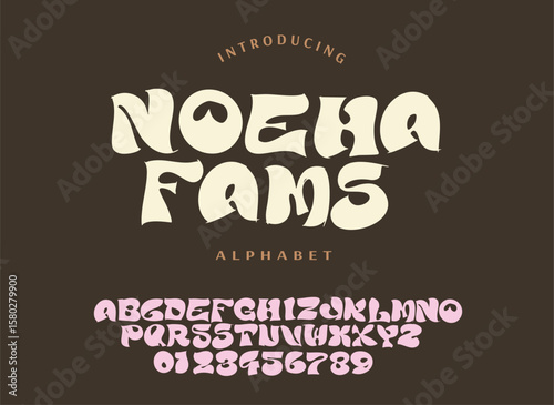70s retro groovy alphabet letters font and number. Typography decorative fonts vintage concept. Inspirational slogan print with hippie symbols for graphic tee t shirt logo. vector illustration