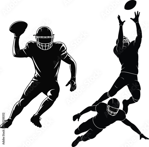 american football player silhouette