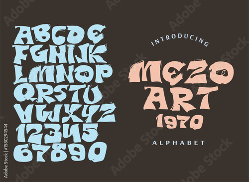 70s retro groovy alphabet letters font and number. Typography decorative fonts vintage concept. Inspirational slogan print with hippie symbols for graphic tee t shirt logo. vector illustration