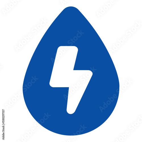 Oil Icons In Blue Style, Vector Illustration