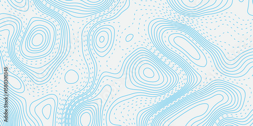 Generate an abstract background with light blue topographic contour lines on a white surface, creating a smooth, flowing pattern that resembles elevation maps or fluid dynamics.