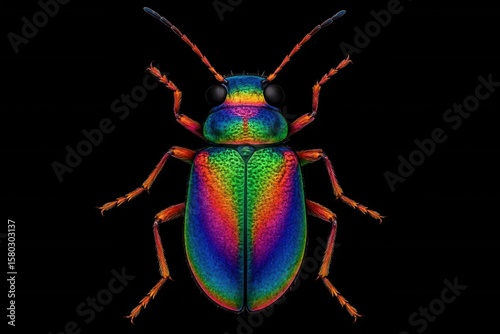 A beetle's journey through hues