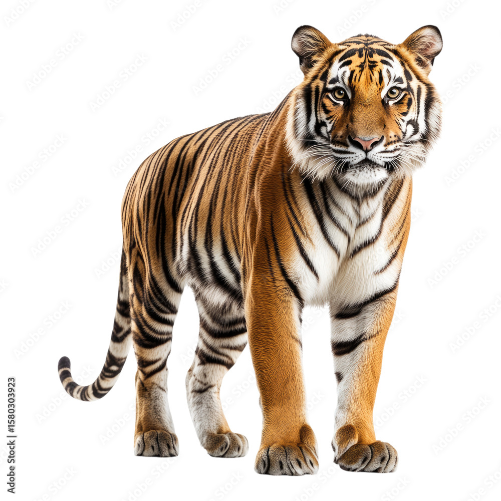 Fototapeta premium Tiger panther tigers isolated on transparent background