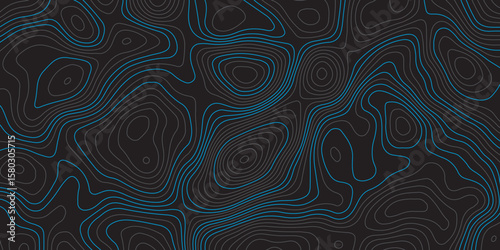  A dark background with intricate, flowing blue topographic lines creating an abstract and textured pattern.