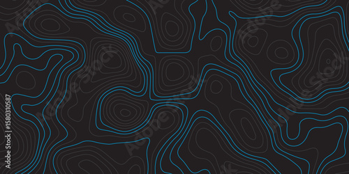  A dark background with intricate, flowing blue topographic lines creating an abstract and textured pattern.