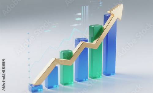 business graph showing growth