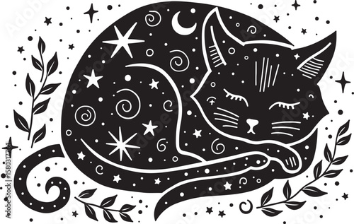 Mystreck: Dreaming Cat of the Cosmos vector bundle