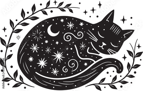 Mystreck: Dreaming Cat of the Cosmos vector bundle