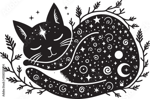 Mystreck: Dreaming Cat of the Cosmos vector bundle