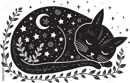 Mystreck: Dreaming Cat of the Cosmos vector bundle