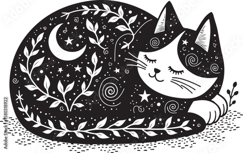 Mystreck: Dreaming Cat of the Cosmos vector bundle