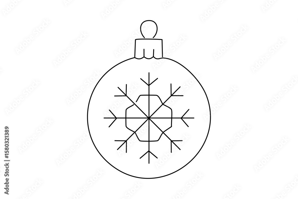 Fototapeta premium christmas ornament design. Vector hand drawn doodle