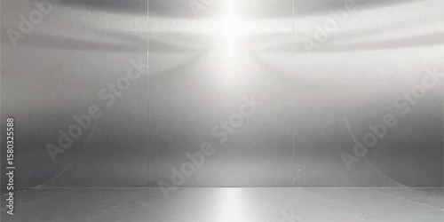 Brushed metal texture background with shiny silver steel plate surface