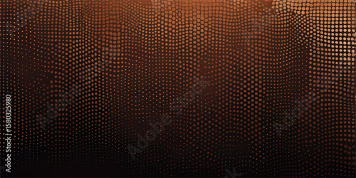 Brown leather textured background with vintage pattern and mosaic design