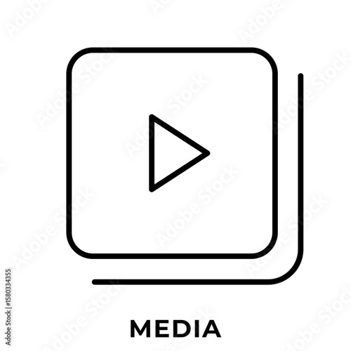 Free Download Single Icon of Social Media Apps, Icon Outline Style - GFXLoad
