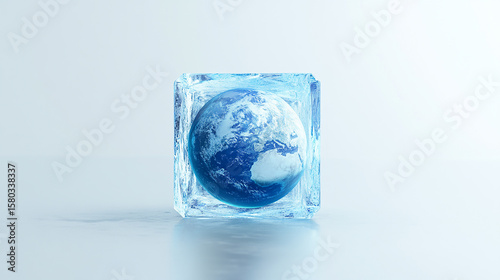 The frozen Earth is in ice