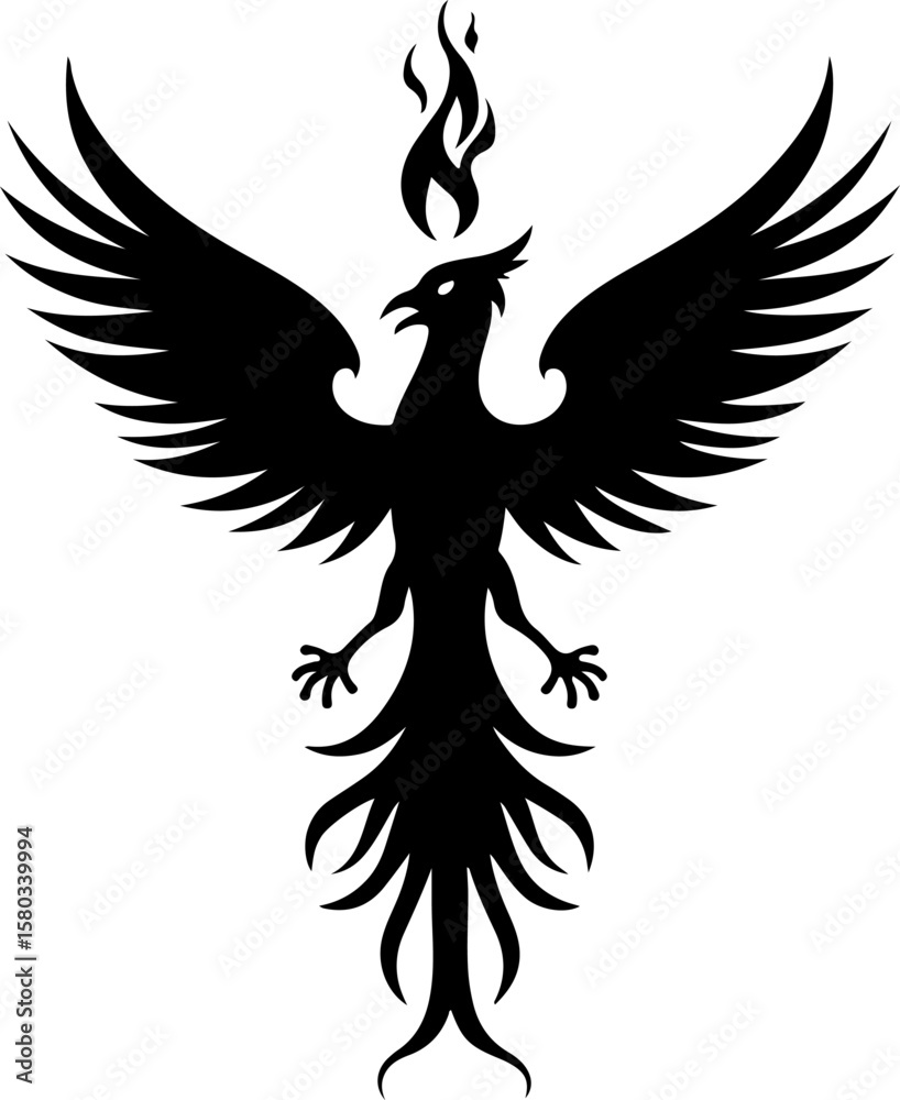 Fototapeta premium Lunar Alpha: Tribal Wolf Spirit tattoo, Design Bundle