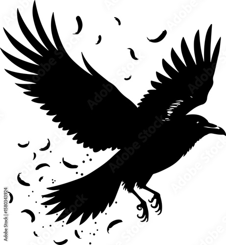 American , tribal phoenix, bird of fire, Tattoos vector design