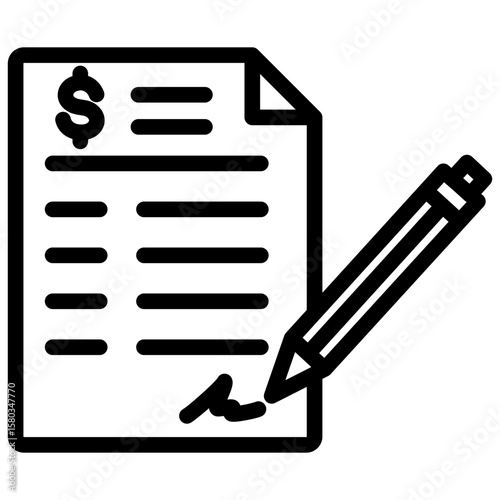 Payment Promissory Note Icon