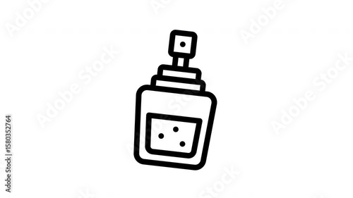 perfume minimalist line animation