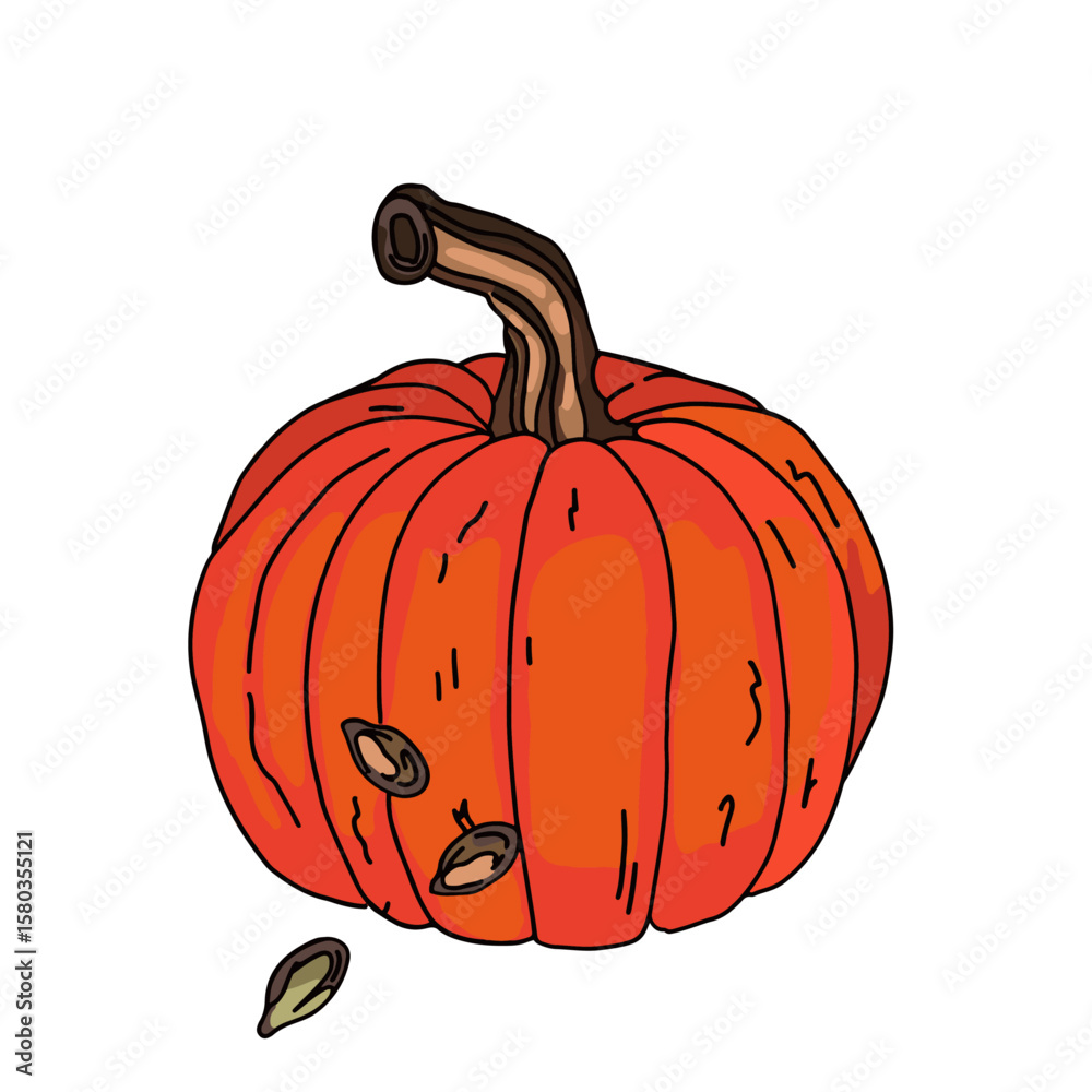 Obraz premium pumpkin sticker