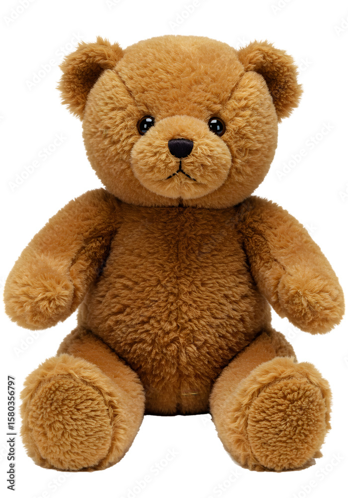 Obraz premium Isolated Teddy Bear Plush Toy Stuffed Animal in Transparent Background