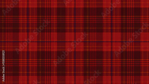 Vintage-style Royal Stewart tartan with faded fabric texture, emphasizing red with interwoven black, yellow, and blue stripes, soft nostalgic feel, 4K resolution.