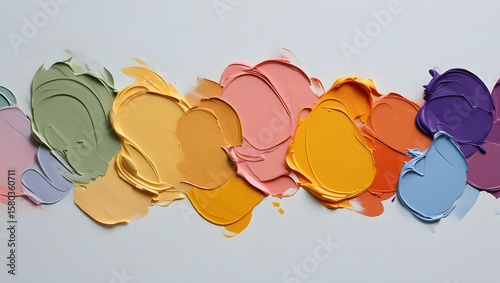 Abstract colorful paint strokes background texture art design wallpaper concept art