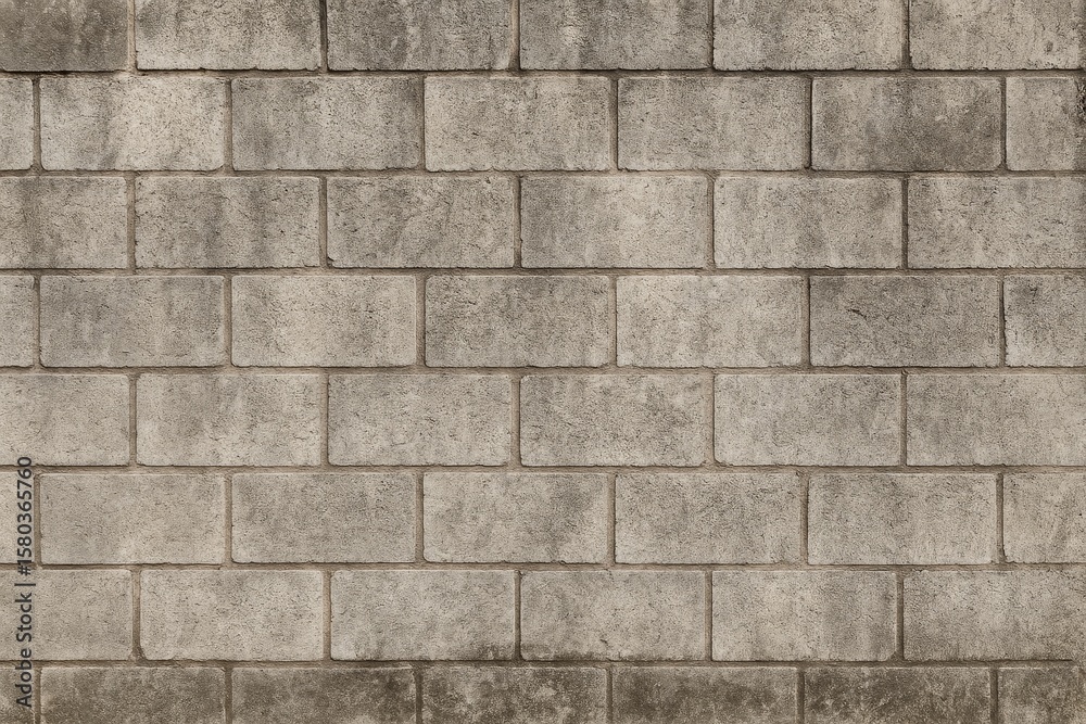 Fototapeta premium Texture of aged concrete block wall