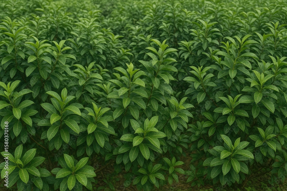 Obraz premium Vibrant greenery of the large tree
