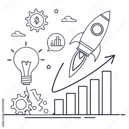 Business growth illustration