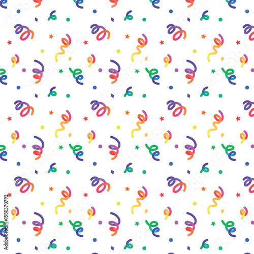 Party crackers, backgrounds, confetti, birthday, celebration, blessing, explosion, swatches support. / パーティクラッカーが飛び散る背景素材 紙吹雪 バースデー お祝い 祝福 爆発 スウォッチ対応