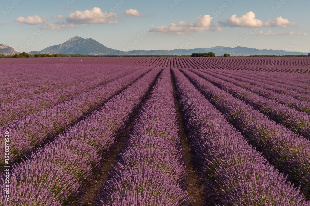 Fototapeta premium The Period When Lavender Blooms in a Scenic Region