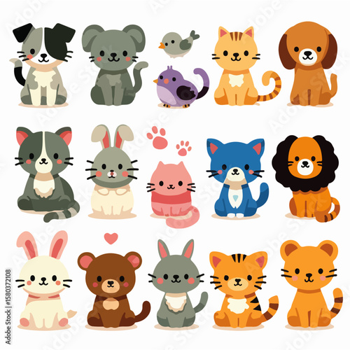 cute cartoon pet collection