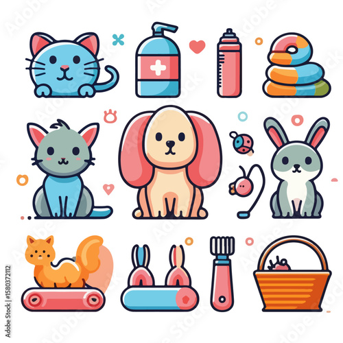 cute cartoon pet collection