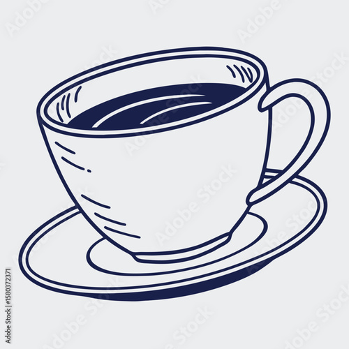 Coffee cup illustration graphic design