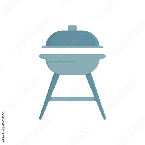 outdoor bbq grill icon vector illustration