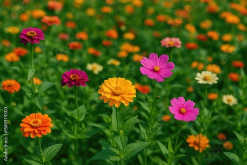 Wildflower scenery for a natural backdrop
